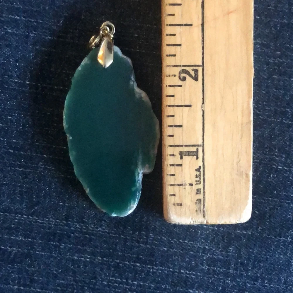 Green agate pendant - Picture 5 of 5